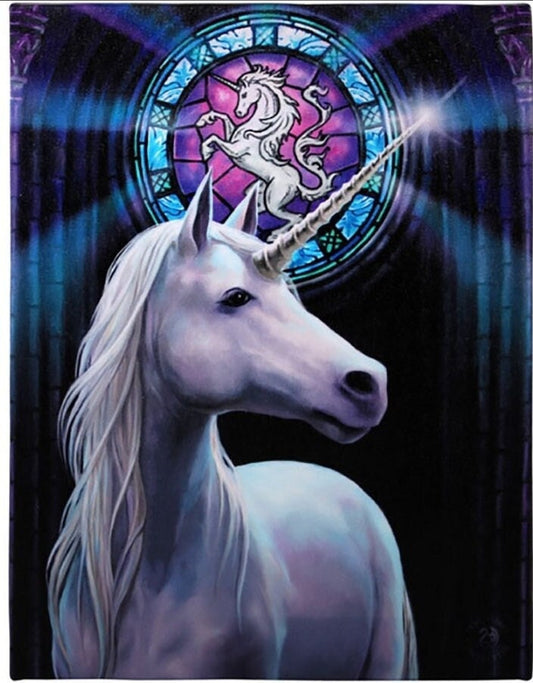 Enlightenment by Anne Stokes - 10" x 7.5" Canvas Wall Art on a wooden back-frame