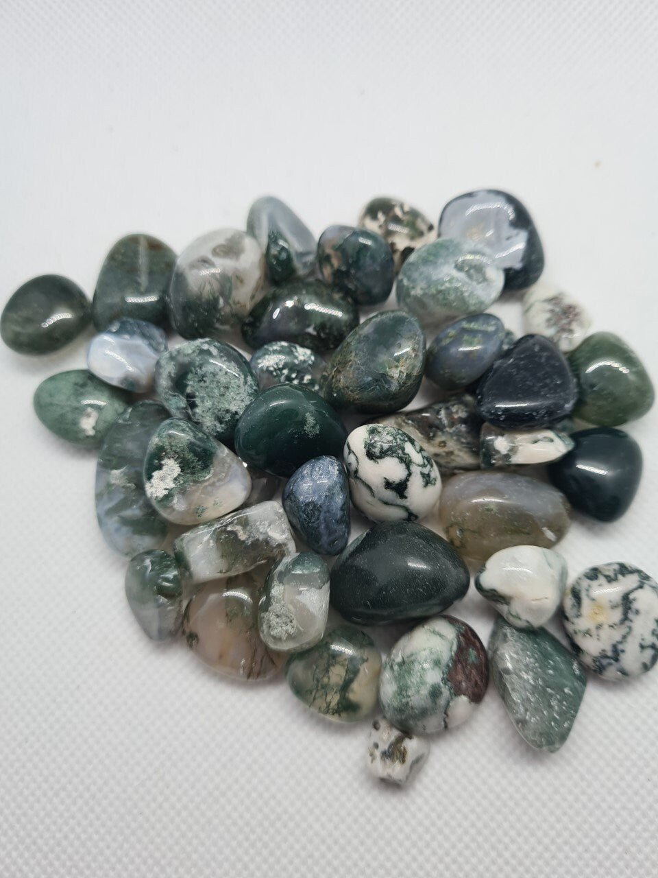 Small Tumble stones, Chalcedony , Orca Agate, Carnelian, Moss Agate, Flower Agate, Amethyst,