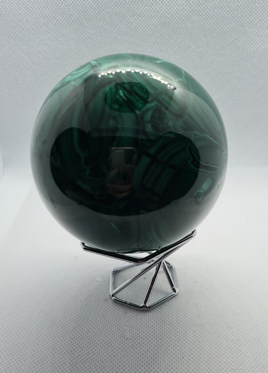 Extra Large Lovely Malachite Sphere (82 mm, 1156g)