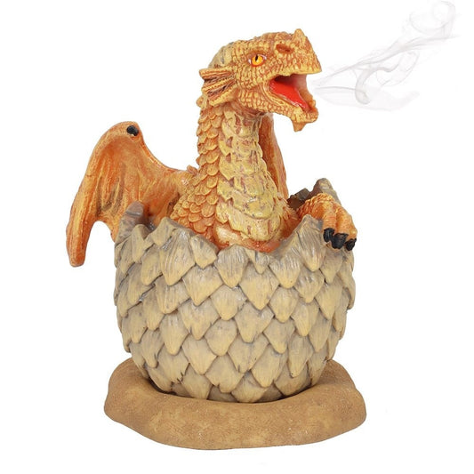 Yellow Hatching Dragon Incense Burner by Anne Stoke