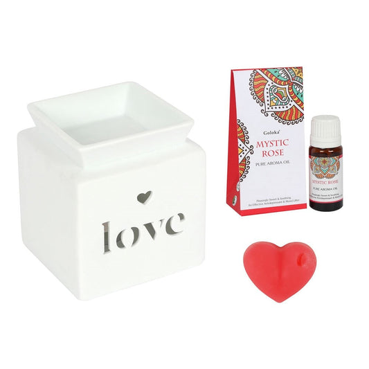 Love Heart Oil Burner Bundle