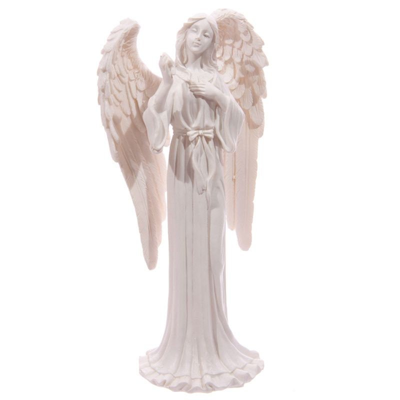 White Standing Angel Figurine 20cm