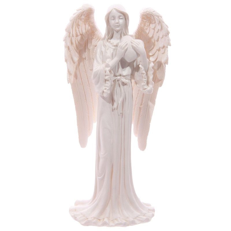 White Standing Angel Figurine 20cm