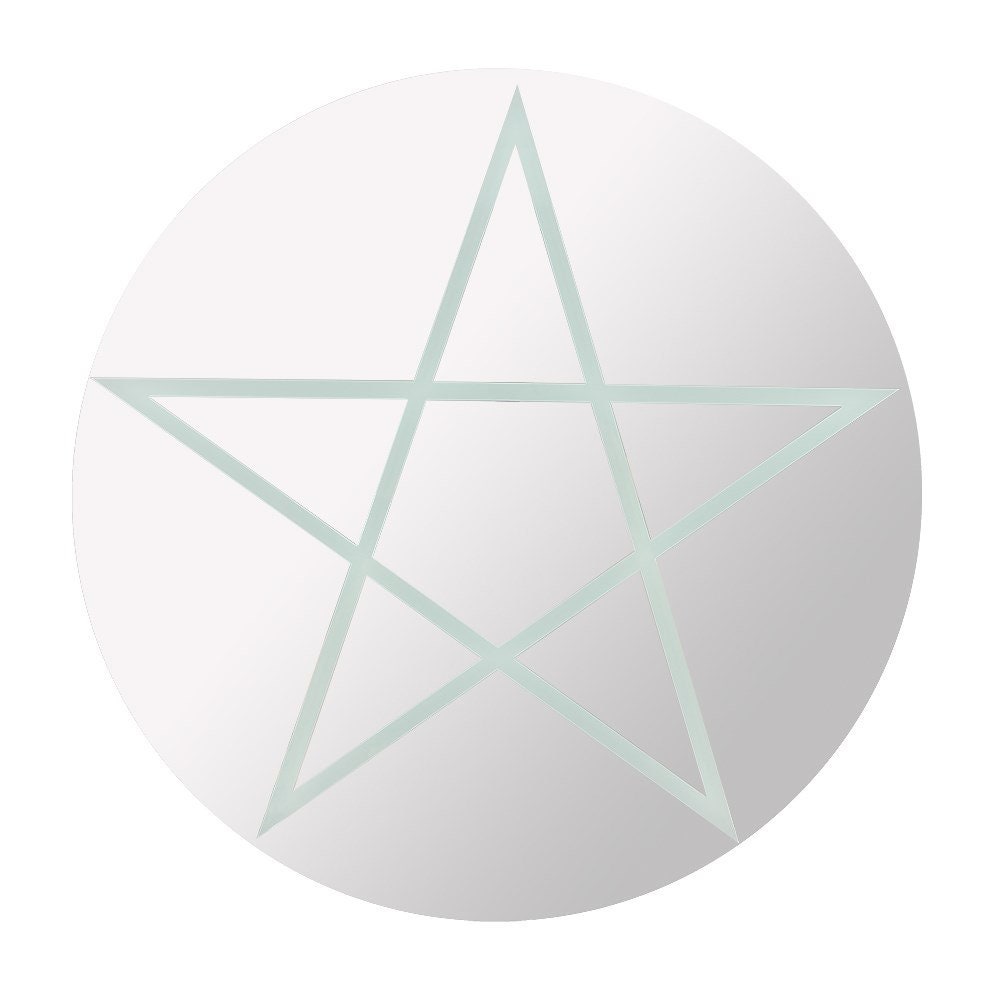 Lovely Round Pentagram Mirror