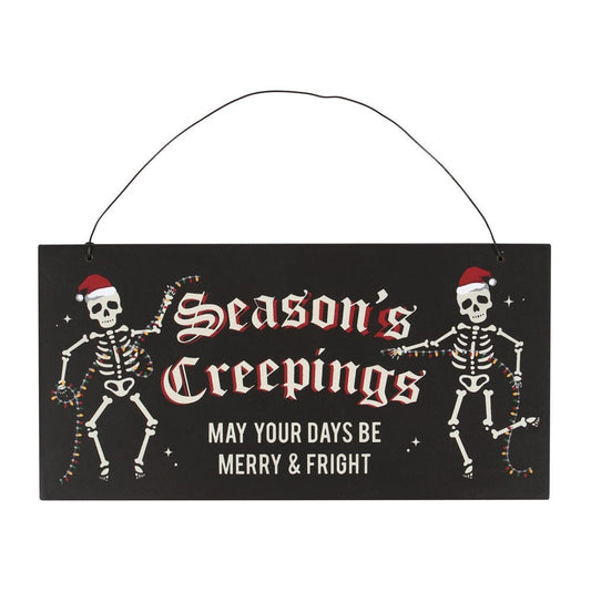 Season's Creeping Hanging Sign