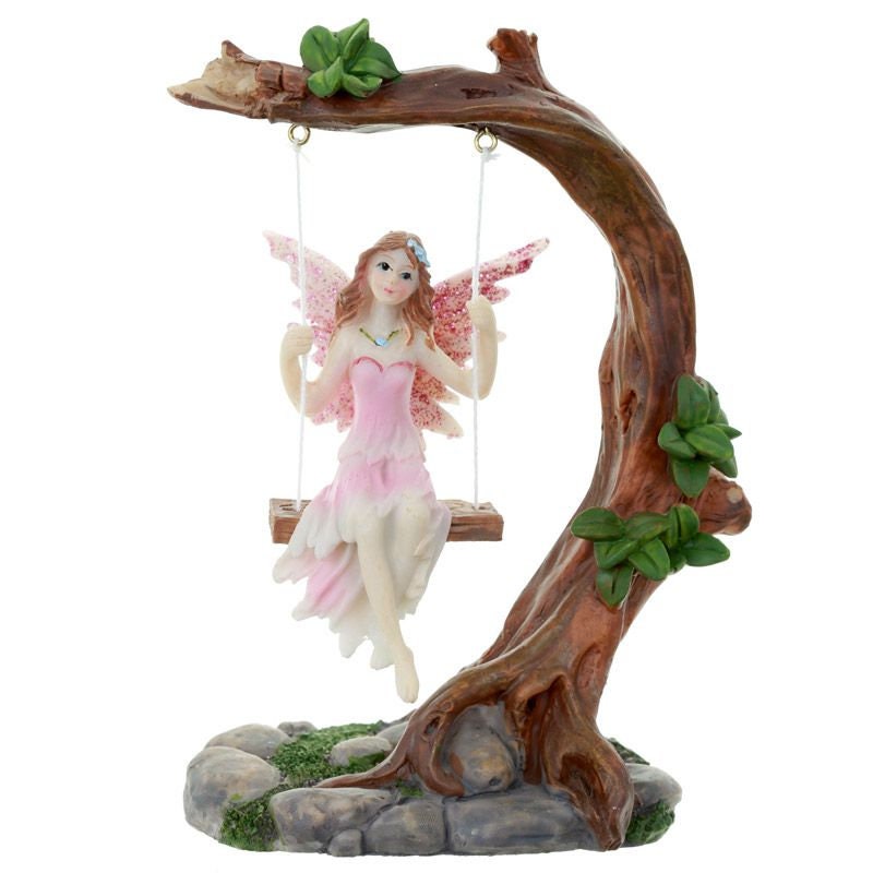 Flower Fairy Swing Figurine Fairy Ornament