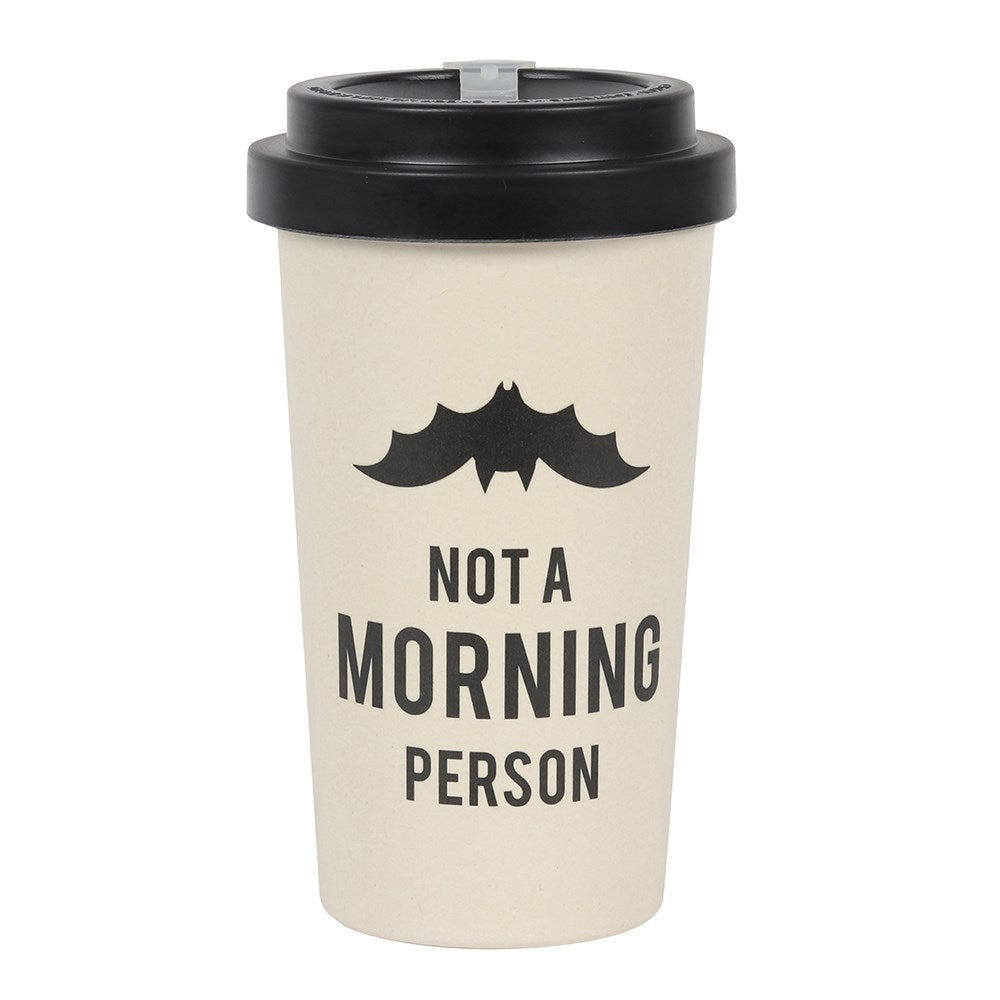 Not a Morning Person Travel Mug with Bat