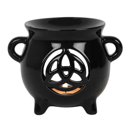 Triquetra Cauldron Oil Burner, Mystical gift, mystical burner